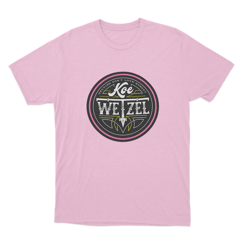 Rock & Roll Unisex T Shirt Pink Rock Roll Unisex T Shirt Pink