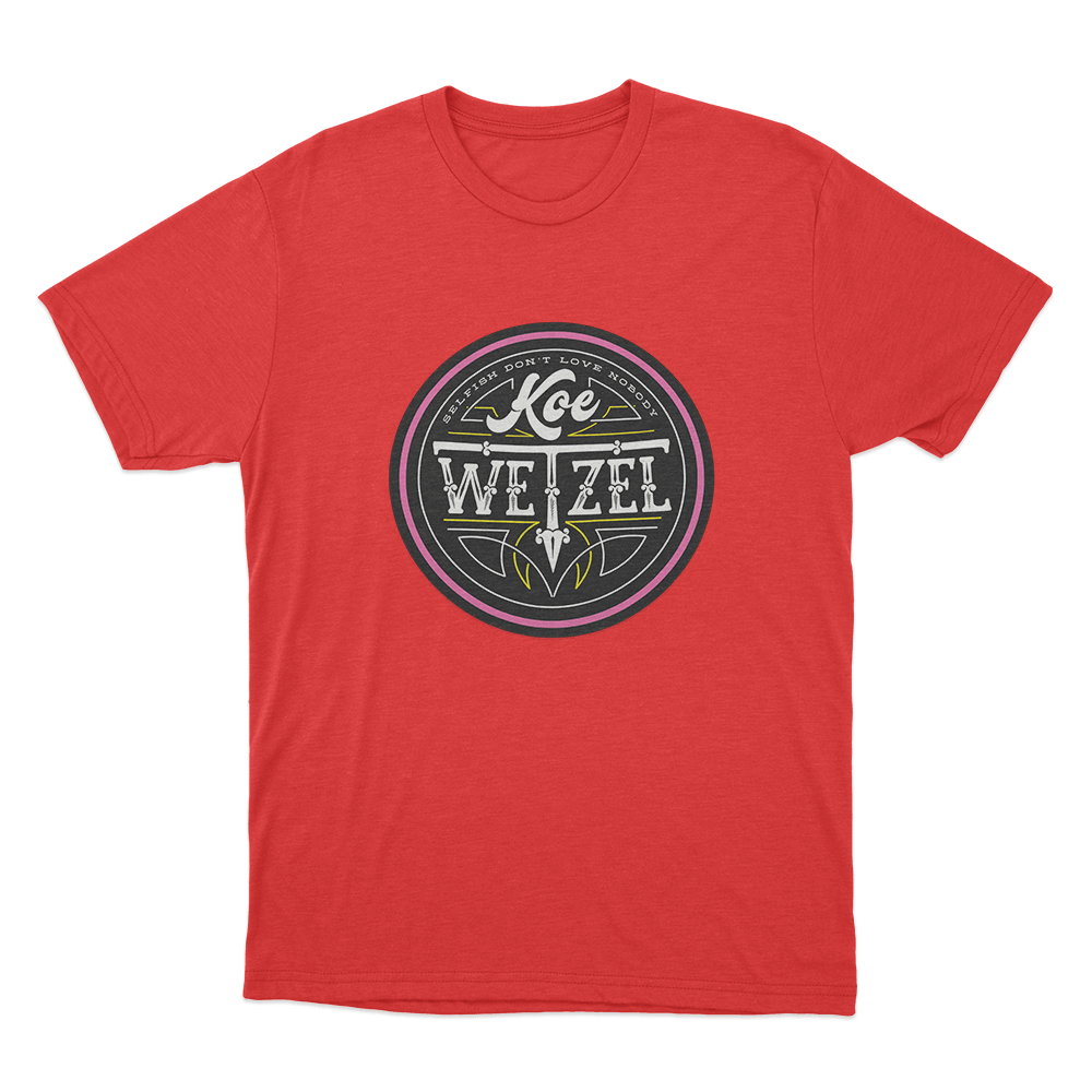 Rock & Roll Unisex T Shirt Red Rock Roll Unisex T Shirt Red