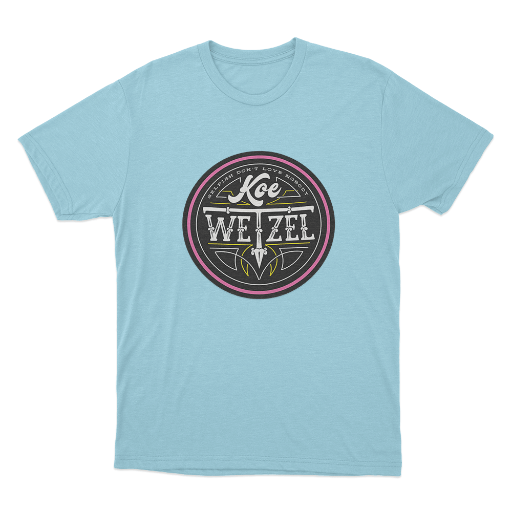 Rock & Roll Unisex T Shirt Sky Blue Rock Roll Unisex T Shirt Sky Blue