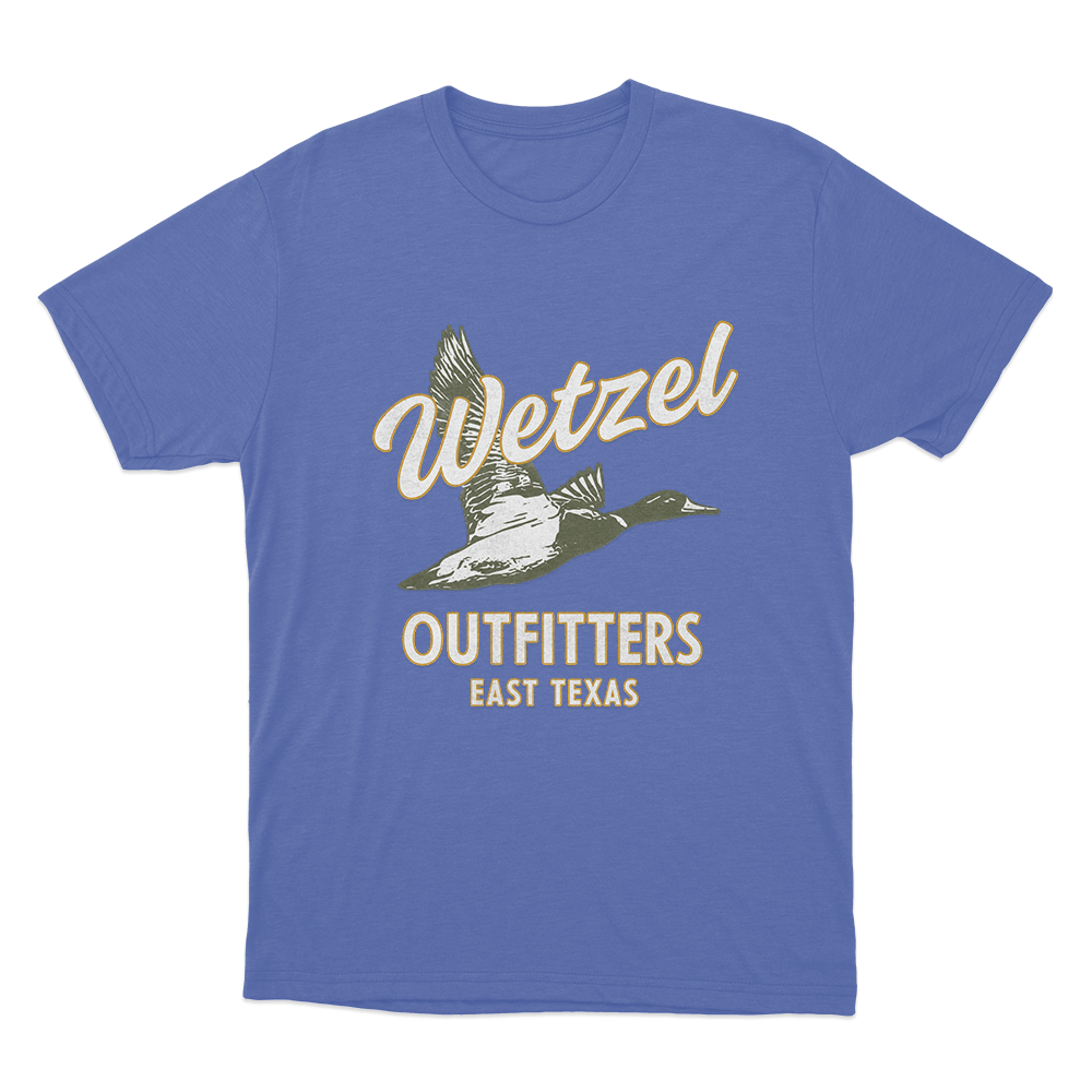 Wetzel Outfitters Unisex T Shirt Blue Wetzel Outfitters Unisex T Shirt Blue