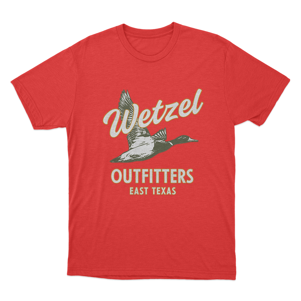 Wetzel Outfitters Unisex T Shirt Red Wetzel Outfitters Unisex T Shirt Red
