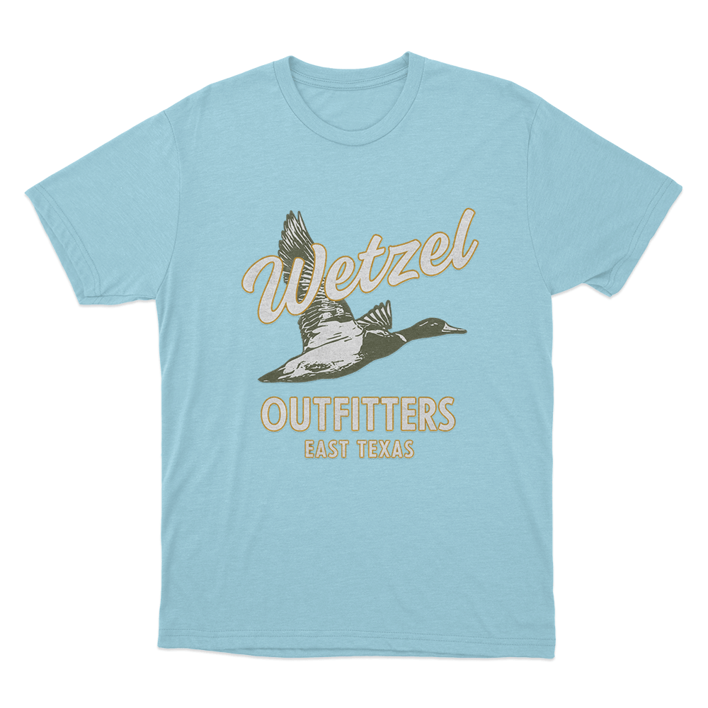 Wetzel Outfitters Unisex T Shirt Sky Blue Wetzel Outfitters Unisex T Shirt Sky Blue