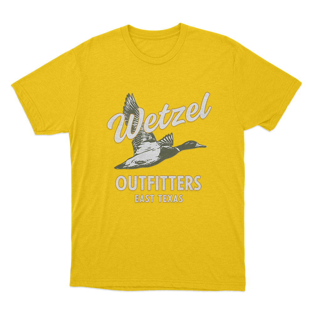 Wetzel Outfitters Unisex T Shirt Yellow Wetzel Outfitters Unisex T Shirt Yellow